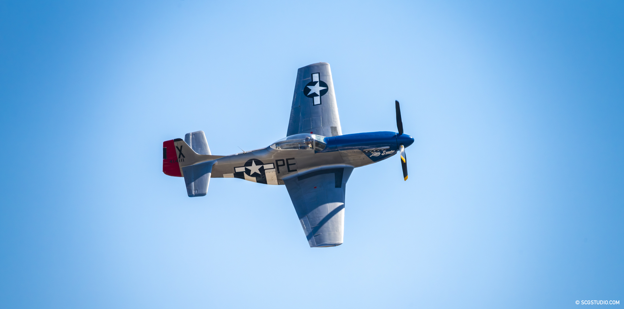 P51 Mustang Little Sandra in the sky